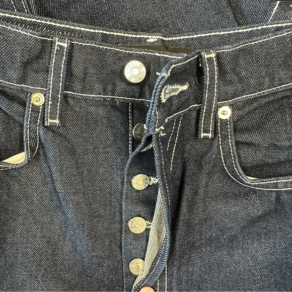 EB Denim High Rise Straight Jeans in Midnight Size 26 NWOT - Picture 9 of 13